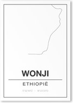 Poster/plattegrond WONJI - A4