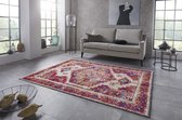 Vintage vloerkleed Daber - framboosrood 200x290 cm
