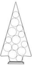 Kerstdecoraties - Pc. 1 Metal Tree/standing Black 53x100cm