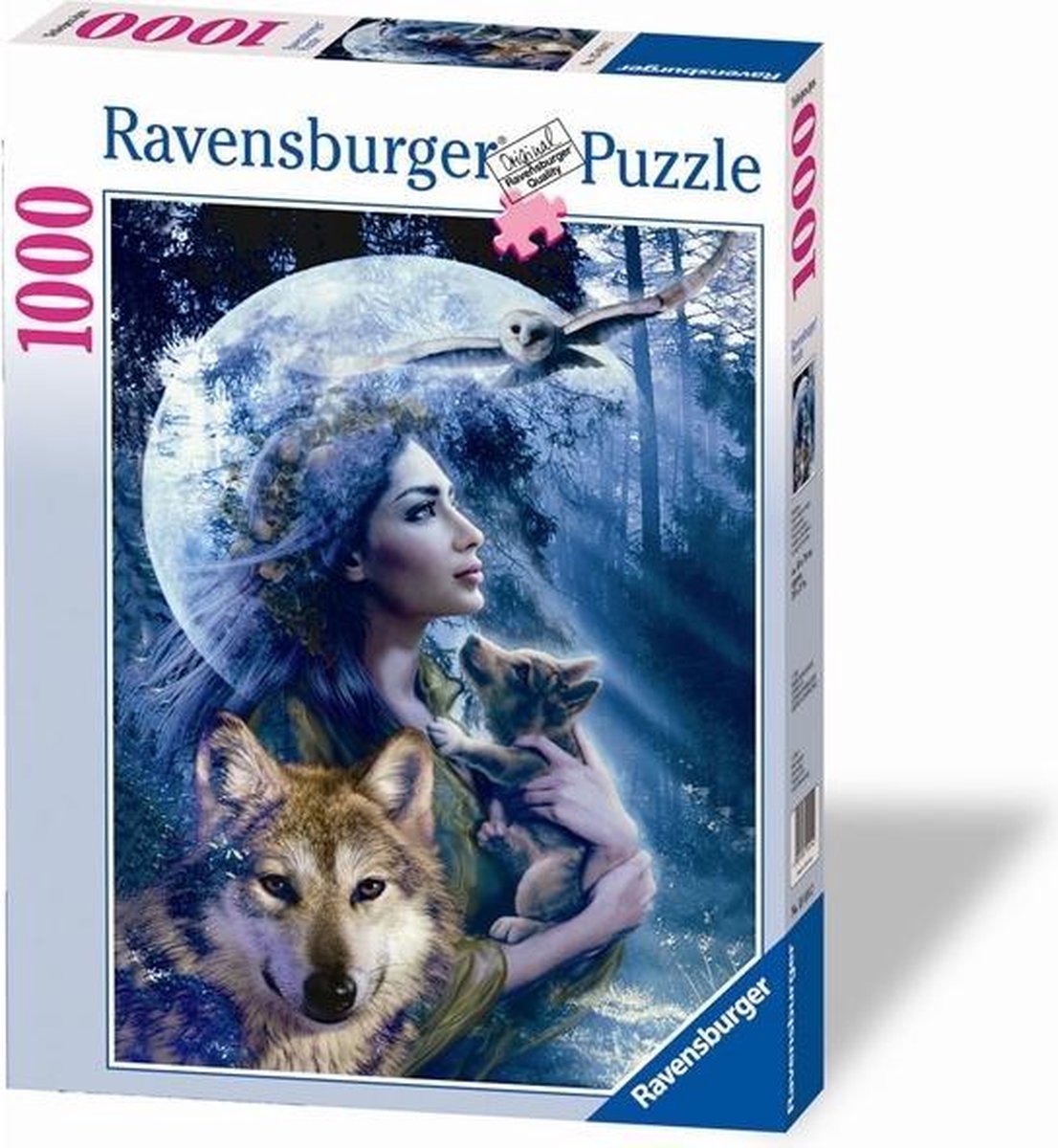 Ravensburger Puzzle 1000 p - Entre femme et loup | bol