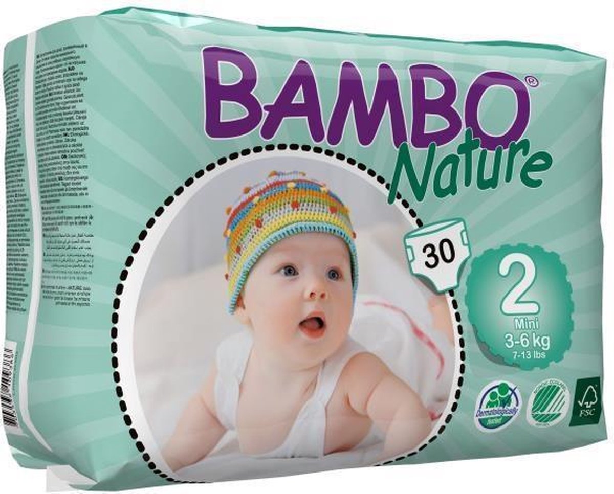 Bambo Babyluiers mini 2 3-6kg