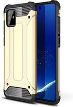 Armor Hybrid Back Cover - Samsung Galaxy Note 10 Lite Hoesje - Goud