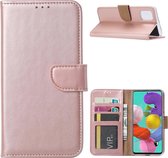 Samsung Galaxy A51 Portemonnee hoesje / Boek hoesje - Rose goud