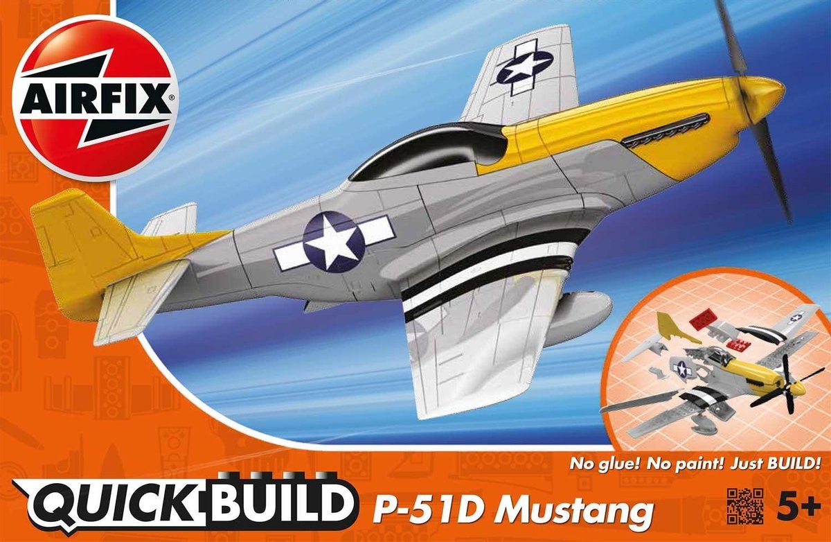 Airfix Quick Build Mustang P-51D Modelbouwpakket - Airfix