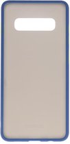 Hoesje Geschikt voor de Samsung Galaxy S10 Plus - Hard Case Backcover Telefoonhoesje - Blauw