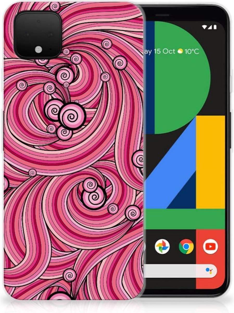 Google Pixel 4 XL Hoesje maken Swirl Pink
