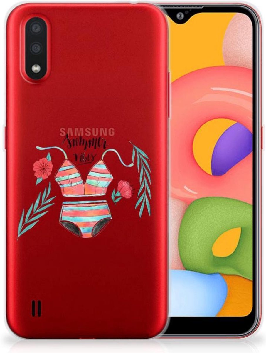 Samsung Galaxy A01 Telefoonhoesje met Naam Boho Summer