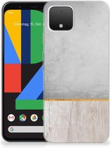 Housse Coque pour Google Pixel 4 Coque Téléphone Béton Bois