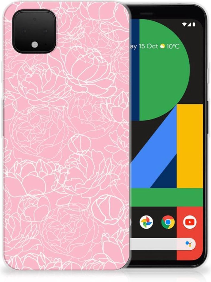 Google Pixel 4 XL TPU Case White Flowers