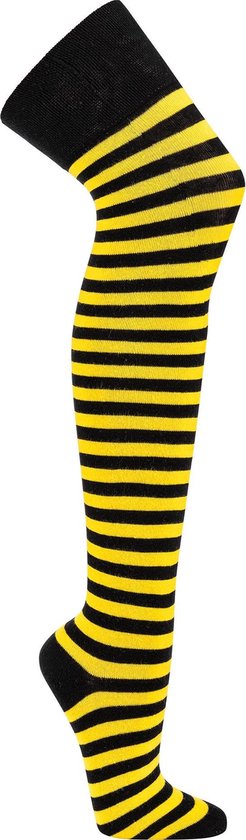 Topsocks overknee sokken ringels-geel maat: 36-42