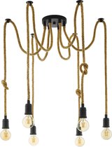 EGLO Rampside Vintage Hanglamp - E27 - 6 lichts