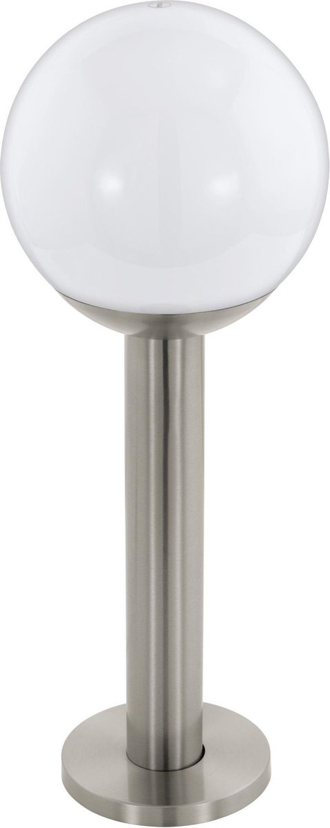 Eglo Nisia-C Borne lumineuse d'extérieur - Inox - E27 - LED - 9W