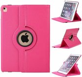 Hoes geschikt voor iPad 5e / 6e generatie (2018 / 2017) 360° draaibaar bookcase Pink – Hoes geschikt voor iPad (2017) / (2018) 9.7 inch cover met standaard