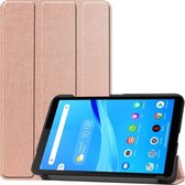 Lenovo Tab M7 hoes - Tri-Fold Book Case - Rosé Goud