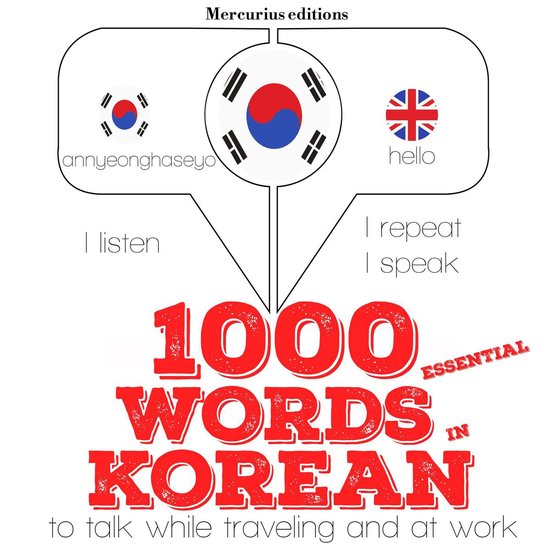 1000 essential words in Korean - cover