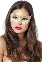 Venetiaans masker glitter wit