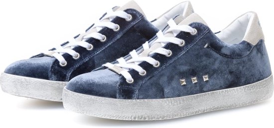 KUNOKA Alex velvet jeans - Sneakers Dames - maat 36 - Wit Blauw | bol.com