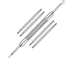 MMOBIEL Horlogeband - Inkort Set - 4 Pack Roestvrij Stalen Horlogeband Pinnen 22MM - 1,5 mm Pinnetjes - inclusief Uitbouwgereedschap