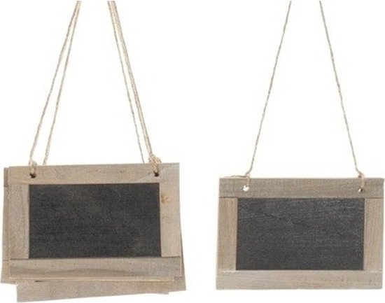 resultaat restjes Meenemen 10x Krijtbord hangers etiketten/labels 15 x 10 cm - Hobbymateriaal/DIY -...  | bol.com