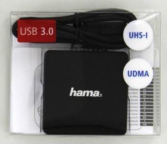 Hama Multi-Kartenleser USB 3 6-in-1 für Windows PC, MacBook, Notebook
