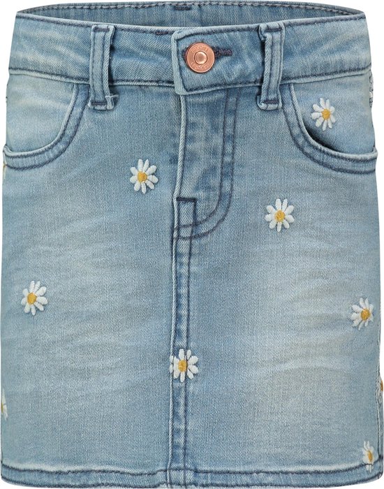 Noppies Jeansrok met geborduurde bloemetjes | bol.com