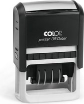 Colop Printer 38/D Blauw - Stempels - Datum stempel Nederlands - Stempel afbeelding en tekst