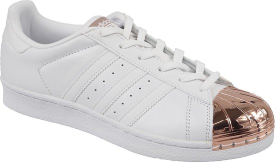 adidas Superstar Metal Toe Sneakers Dames Sneakers - Maat 36 2/3 - Vrouwen  - wit/koper | bol.com