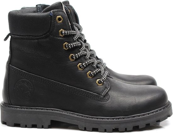 Develab Jongens Veterboots 41251 - Zwart - Maat 33 | bol.com