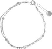 Armband Bolletjes Dubbel | Armband 925 zilver