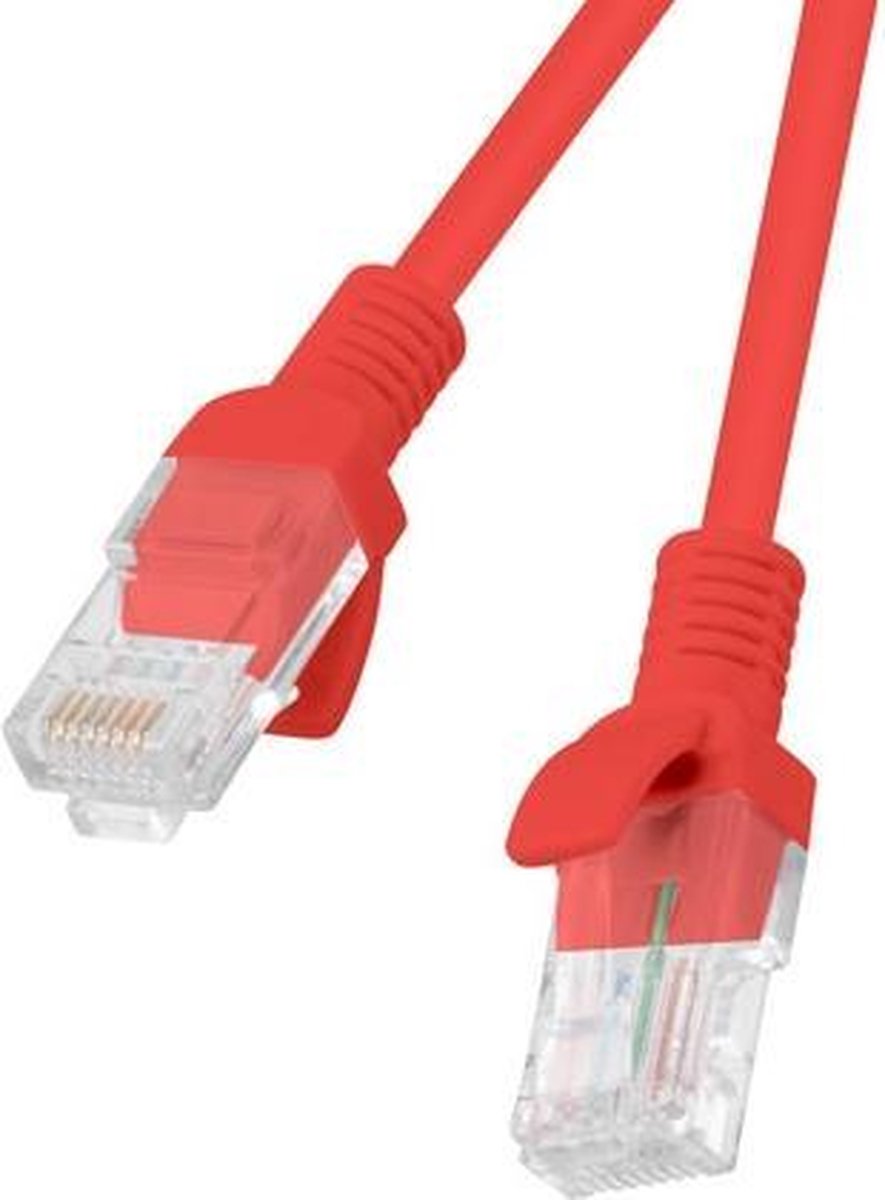 Lanberg PCU5-10CC-0300-R netwerkkabel Rood 3 m Cat5e U/UTP (UTP)