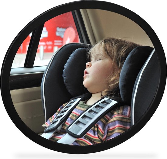 relaxdays autospiegel baby - achterbank spiegel - achteruitspiegel - spiegel  auto kind | bol.com