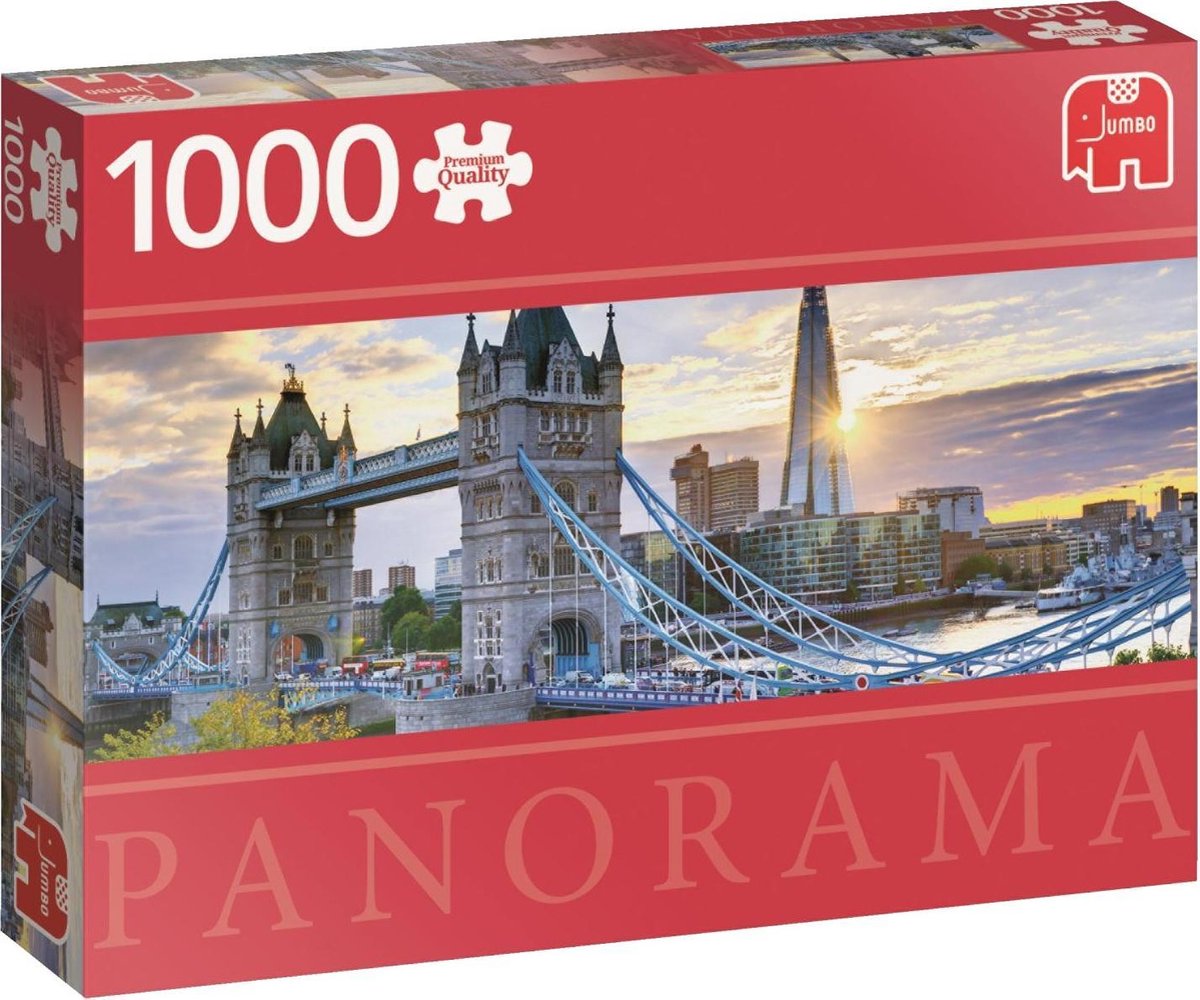 Jumbo Premium Collection Puzzel Tower Bridge London Panorama - Legpuzzel - 1000 stukjes