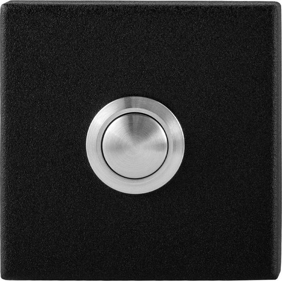 GPF8827.02 deurbel met RVS button vierkant zwart | bol.com