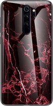 Xiaomi Redmi Note 8 Pro Hoesje - Marble Glass Cover