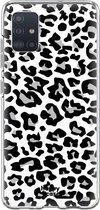 HappyCase Samsung Galaxy A71 Hoesje Flexibel TPU Panter Print