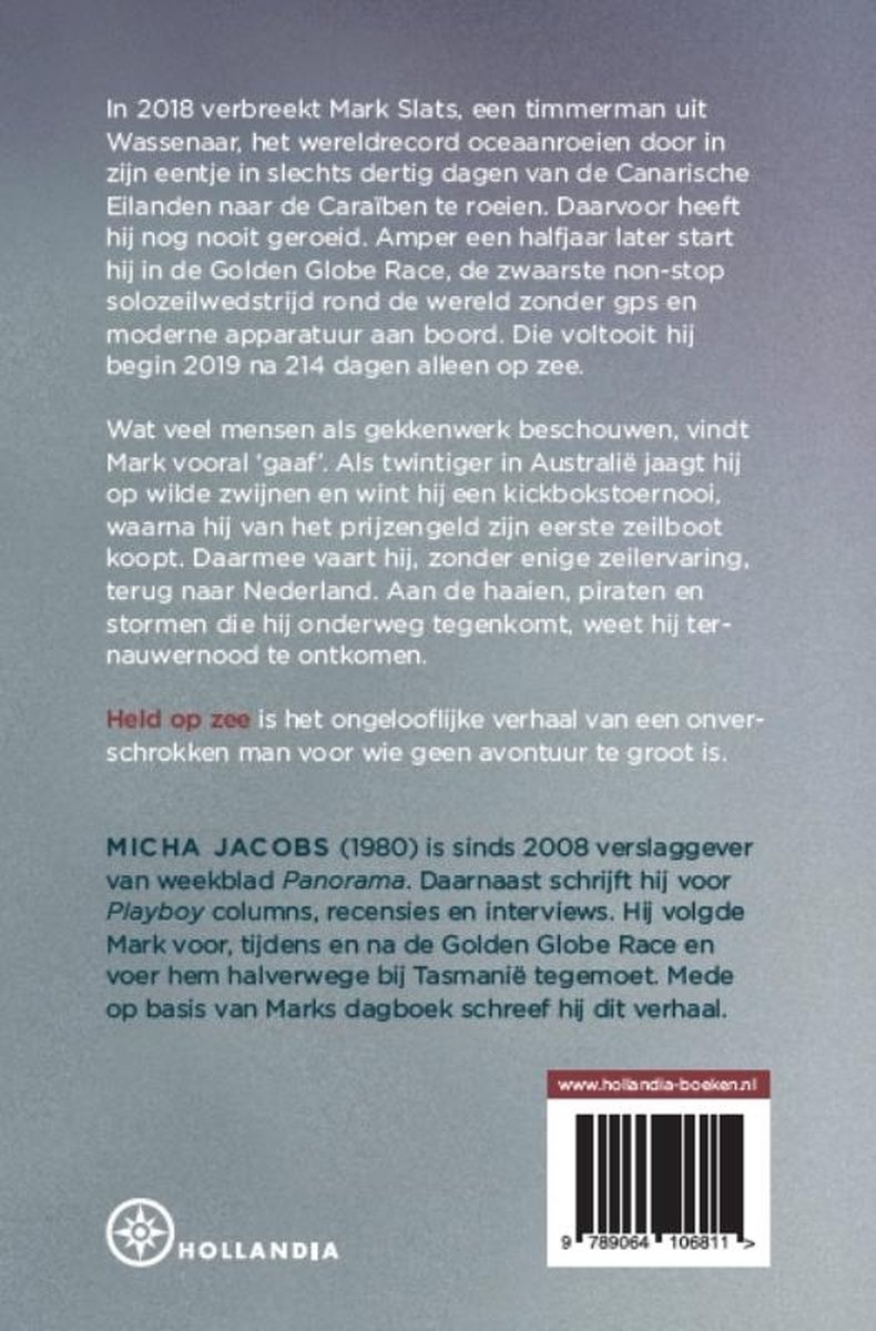 Held op zee - back cover