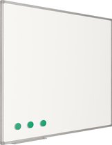 Whitebord Softline profiel 8mm, emailstaal wit 120 x 240 cm