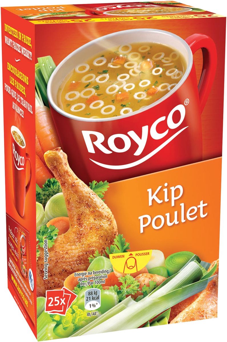 Royco Minute Soup poulet tandoori, paquet de 20 sachets