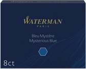 Waterman Inktpatronen Blauw 1x8 lange inktpatronen