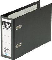 Elba Rado Plast ordner voor ft A5 dwars, zwart, rug van 7,5 cm 50 stuks