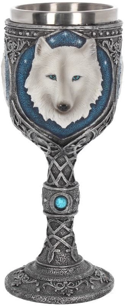 Nemesis Now Kelk Ghost Wolf Zilverkleurig