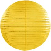 Luxe bol lampion geel 35 cm