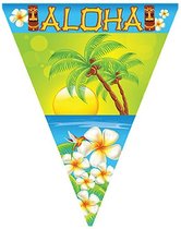 Vlaggenlijnen Hawaii Aloha thema 5 meter - Tropische feestartikelen versieringen