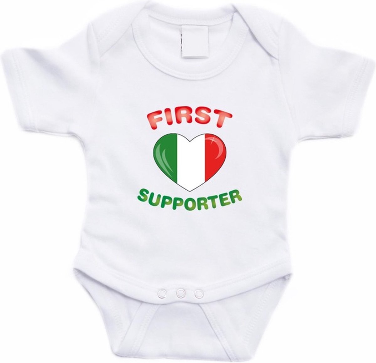 Wit First Italie supporter rompertje baby - Babykleding 92