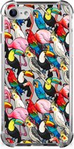 Anti-shock Hoesje met foto iPhone SE 2022/2020 | iPhone 8/7 Telefoon Hoesje met doorzichtige rand Birds