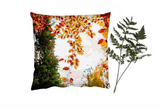 Coussins Coussins décoratifs - Oreillers Salon - 60x60 cm - Automne - Feuilles - Nature