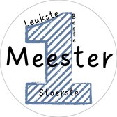20 x Meester Cadeau Stickers | Sluitstickers | Einde Schooljaar | Bedankt