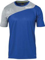 Kempa Core 2.0 Shirt Royal Blauw-Donker Grijs Melange Maat L