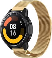 Strap-it Smartwatch bandje Milanese - geschikt voor Xiaomi Mi Watch / Watch S1 / Watch S1 Pro / Watch 2 Pro / S1 Active / Amazfit Pace / Amazfit Stratos 2 / 2s / 3 - goud