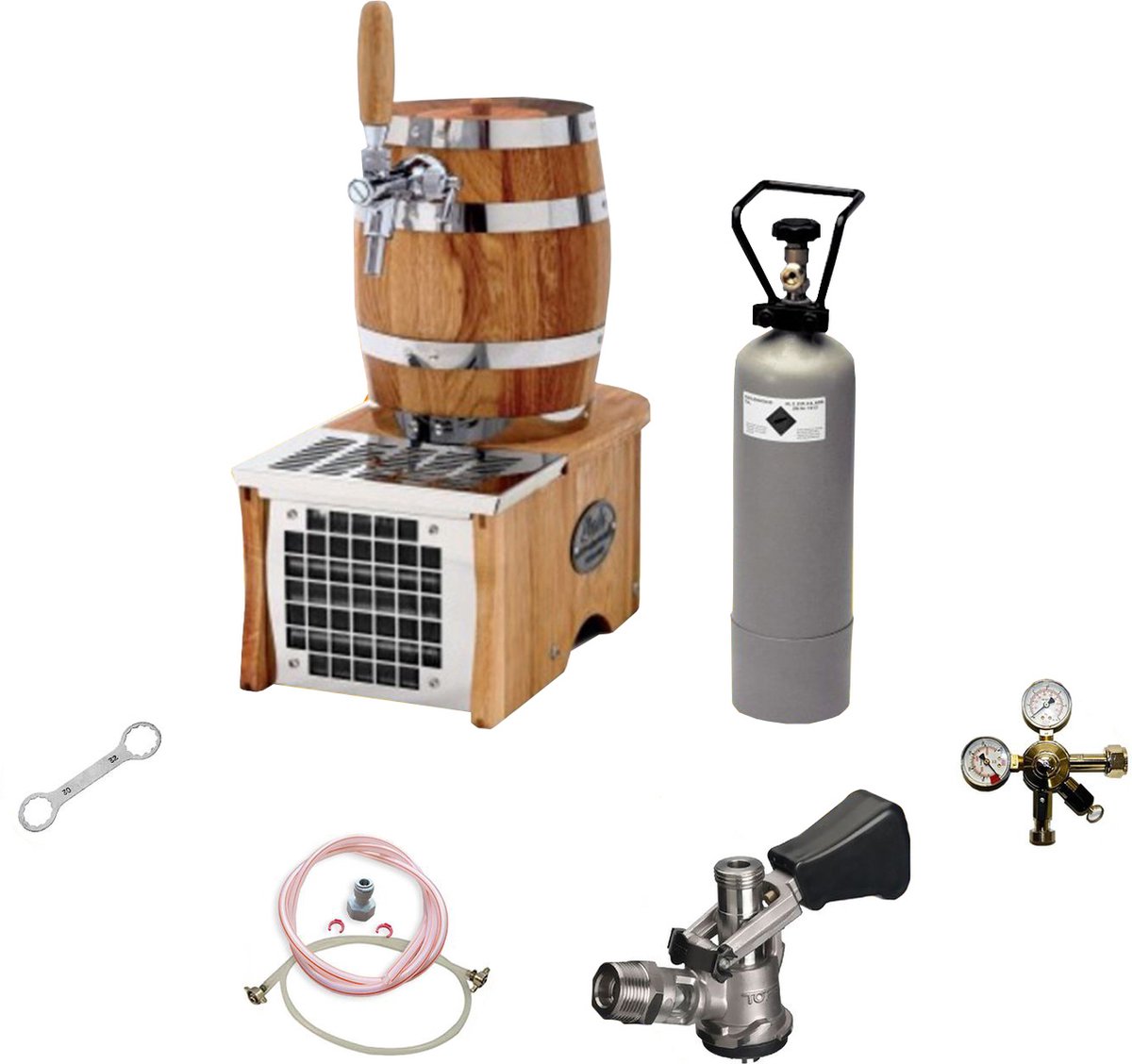 Soudek, 1/8 PK, droogkoeler, bierkoeler, 1-kraans, 20 liter/u, NC Adapter